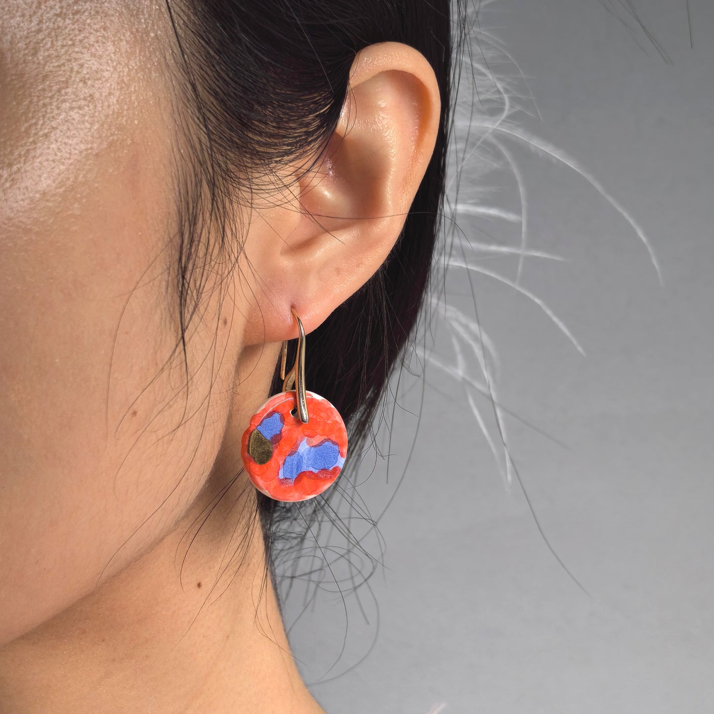 Dangle Earring-Handmade-Ceramic-Stylish