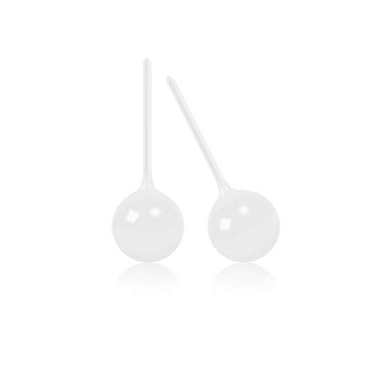 Ceramic Stud Earrings - White | Buy 2 Get 1 Free