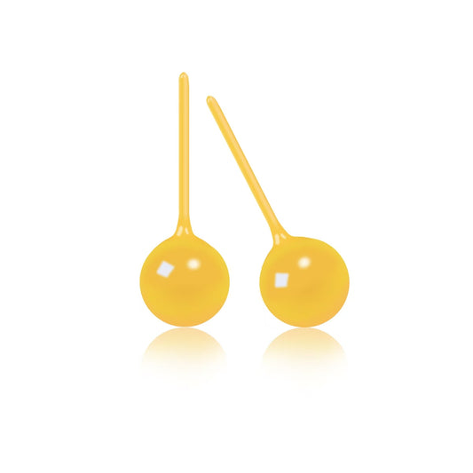 Ceramic Stud Earrings - Yellow | Buy 2 Get 1 Free