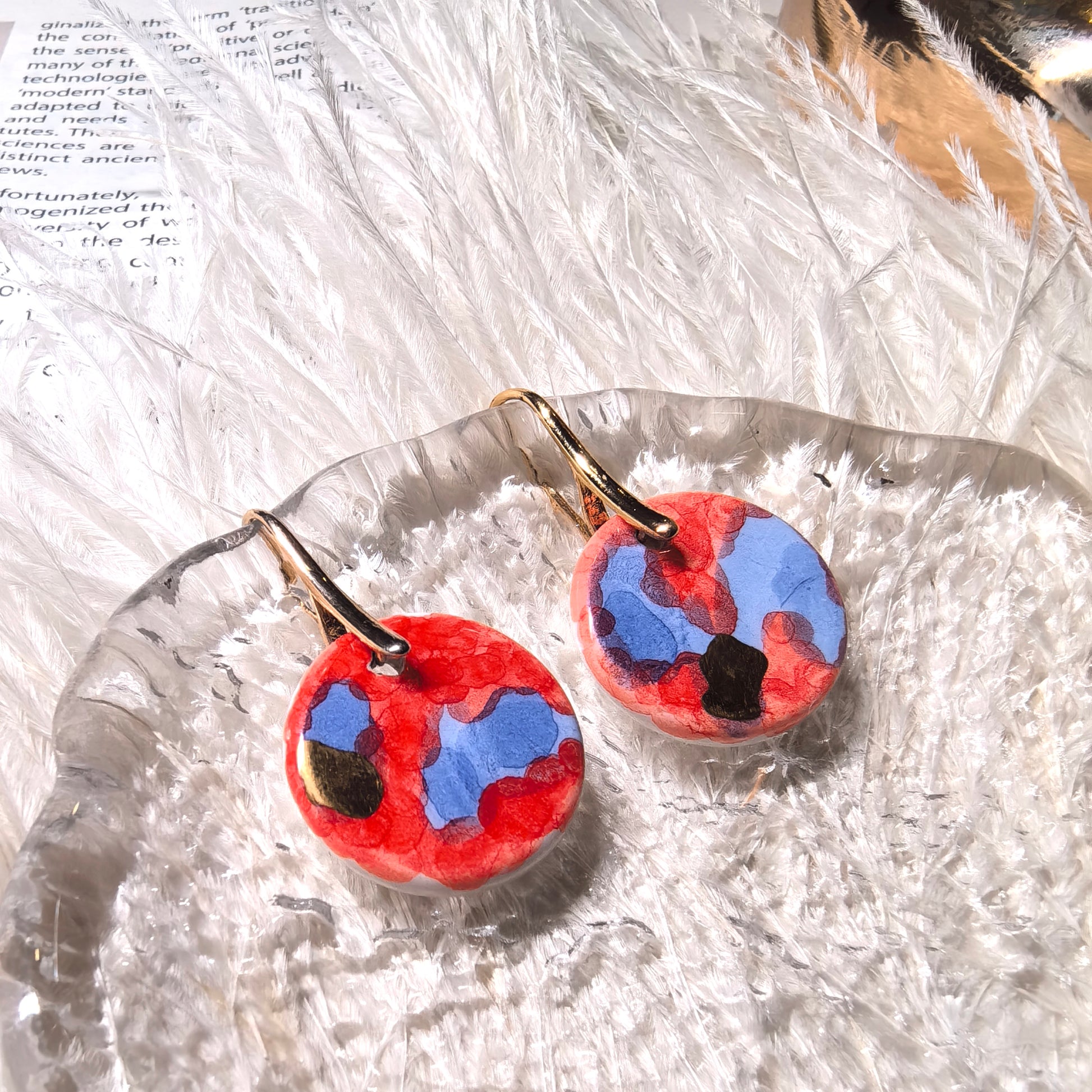 Dangle Earring-Handmade-Ceramic-Stylish