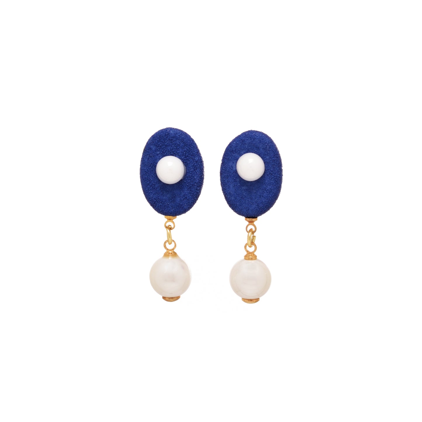 Fashion Jewelry-Classic Pearl Drop Earring-Ceramic-Handmade