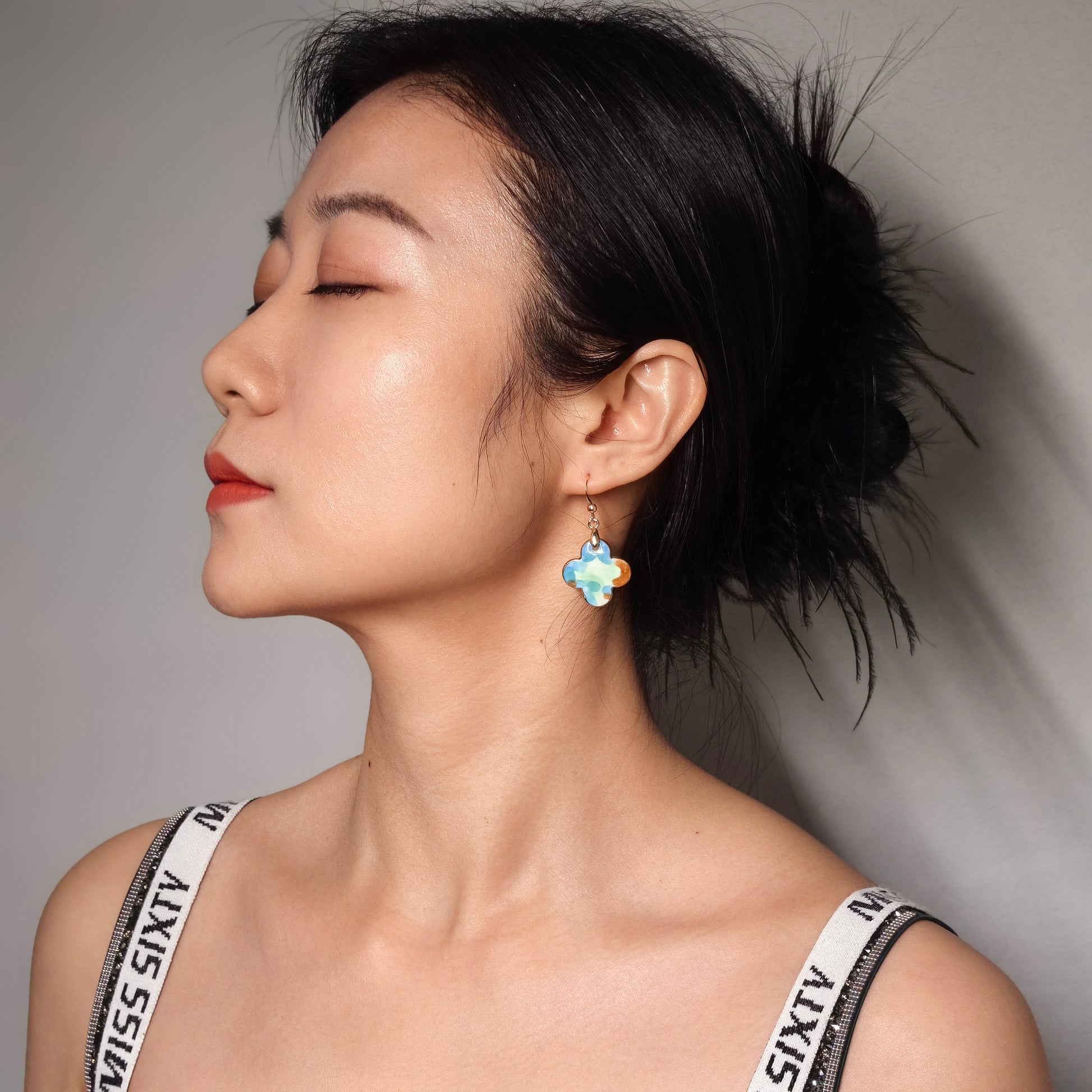 Fashion Drop Earring-Ceramic-Handmade-Classic