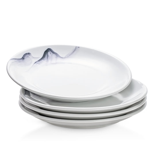 Shan Shui Coupe Plates, Set of 4